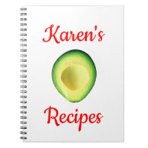 Avocado Karen's (naam) ontvangt spiral Notitieboek