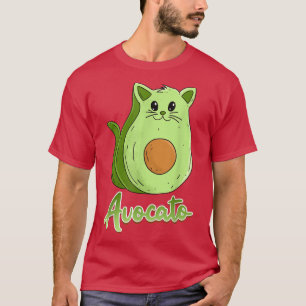 Avocado katje kat kat eigenaar Avocato Vegan T-shirt