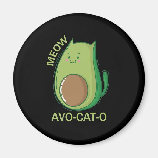 Avocado Katzen Avo-Cat-O Magneet (Voorkant)