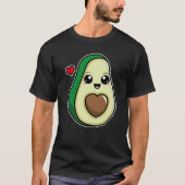 Avocado kawaii t-shirt (Voorkant)
