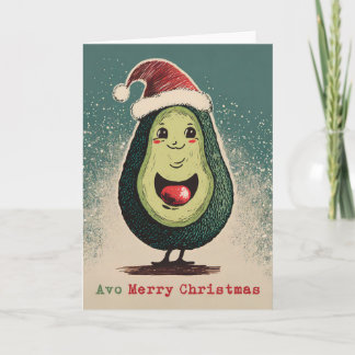 Avocado Kerst Kaart