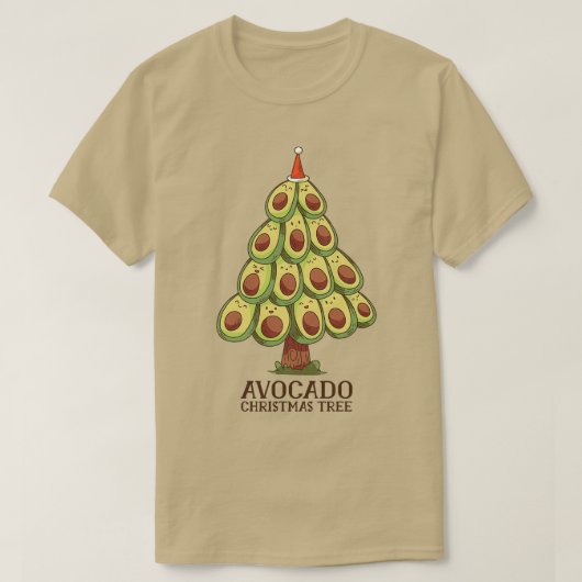 Avocado kerstboom 10 t-shirt (Design voorkant)