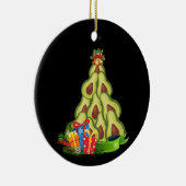 Avocado-kerstboom - Avocado Lover Keramisch Ornament (Rechts)