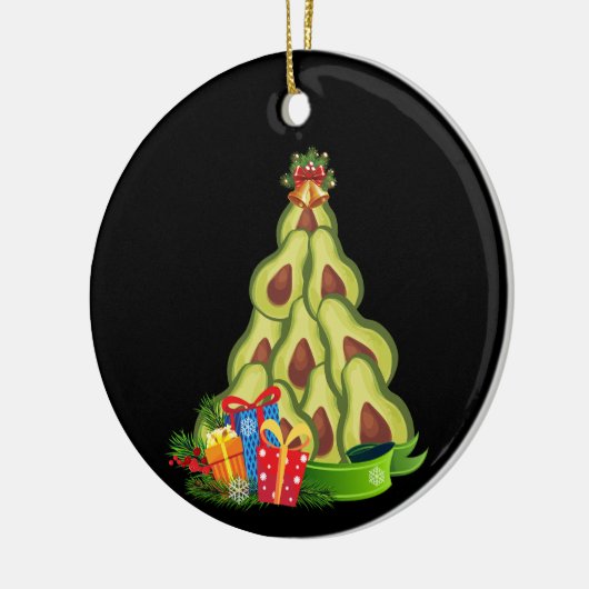 Avocado-kerstboom - Avocado Lover Keramisch Ornament (Links)