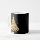Avocado kerstboom Santa ELF Avocado Lover Koffiemok (Voorkant links)