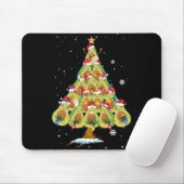 Avocado kerstboom Santa ELF Avocado Lover Muismat (Met muis)