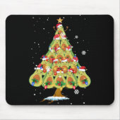 Avocado kerstboom Santa ELF Avocado Lover Muismat (Voorkant)