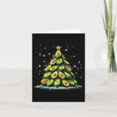 Avocado Kerstboom Xmas Groente Voor Mannen Vrouwen Kaart (Voorkant)