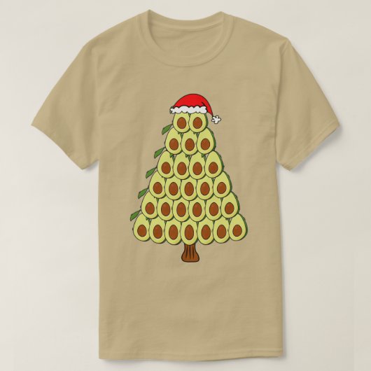 Avocado kerstboomversiering Klassieke TS T-shirt (Design voorkant)
