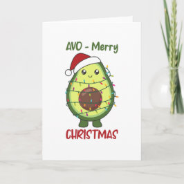 Avocado Kerstlichten Funny Avocados Kaart