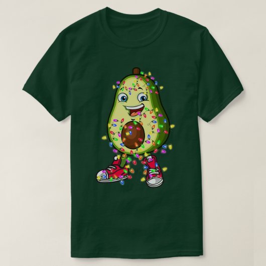 Avocado Kerstmis 8 T-shirt (Design voorkant)