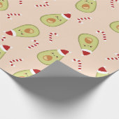 Avocado Kerstmis Cadeaupapier (Hoek)