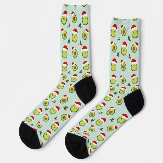 Avocado kerstsokken sokken (Links)
