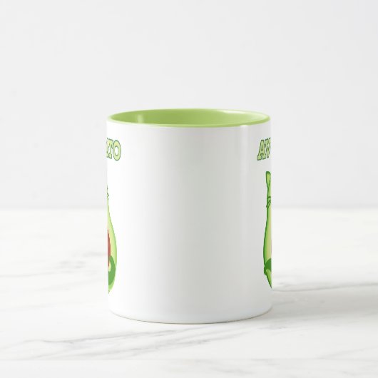 Avocado Keto Kitty Cat die naar je toe wint Mok (Midden)