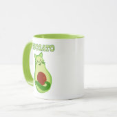 Avocado Keto Kitty Cat die naar je toe wint Mok (Voorkant links)