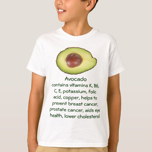 Avocado kinder shirt (Voorkant)