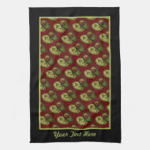 Avocado Kitchen Towel - Optionele personalisatie Theedoek (Verticaal)
