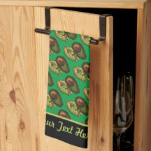 Avocado Kitchen Towel - Optionele personalisatie