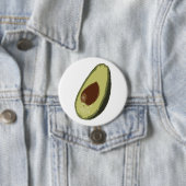 Avocado-knoppenbadge Ronde Button 7,6 Cm (In situ)