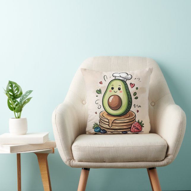 avocado-kok kussen (Stoel)