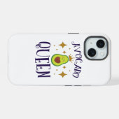 Avocado Koningin iPhone 15 Case (Achterkant horizontaal)