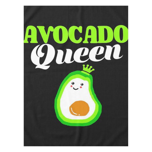 Avocado koningin | tablecloge cadeau voor het gezi tafelkleed (Voorkant)