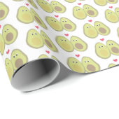 Avocado-koppel verpakkingspapier cadeaupapier (Rol Hoek)