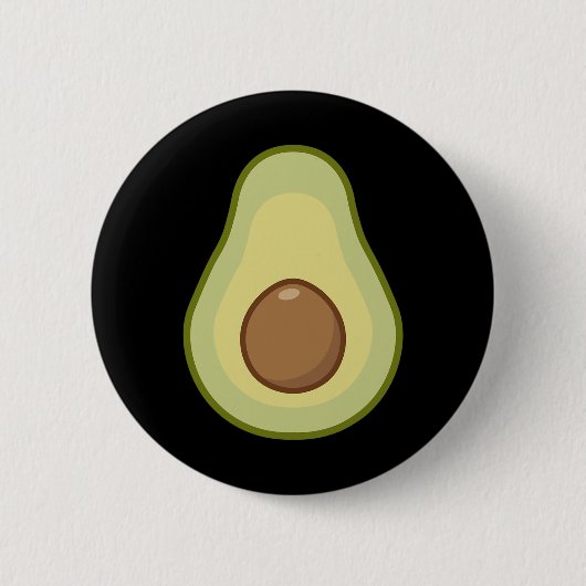 Avocado kostuum - Halloween Vegan Ronde Button 5,7 Cm (Voorkant)