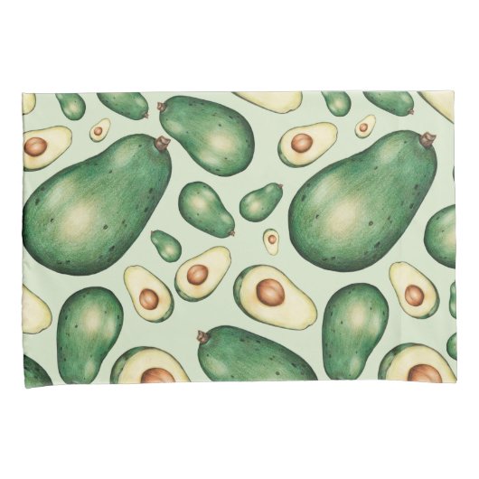 Avocado Kussensloop (Voorkant-Rechts)