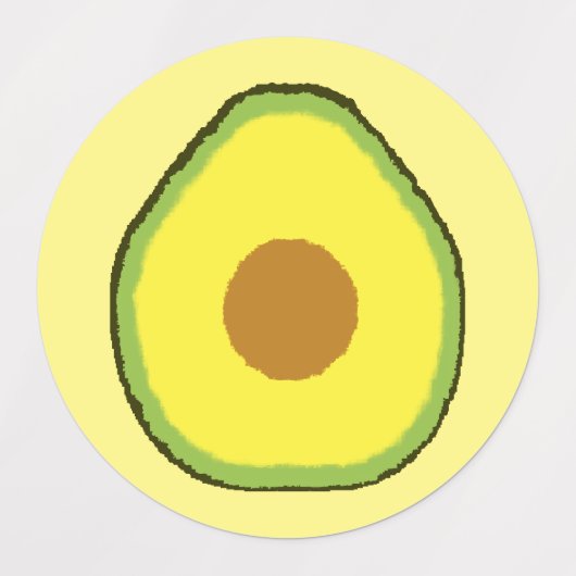 Avocado Labels (Design 2)
