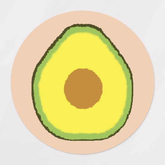 Avocado Labels (Design 1)