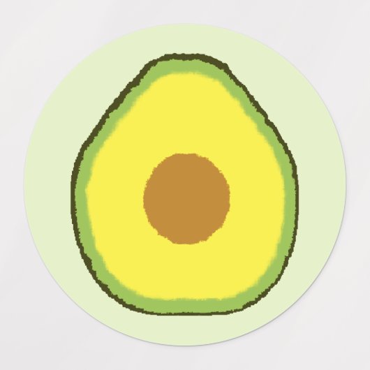 Avocado Labels (Design 3)