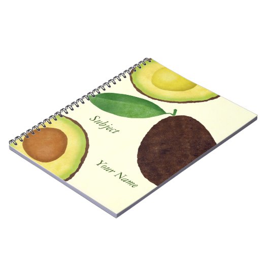 Avocado-laptop Notitieboek (Linkerzijde)