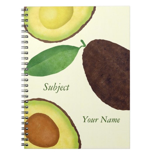 Avocado-laptop Notitieboek (Voorkant)