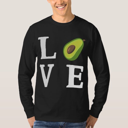 Avocado - Liefde Avocado eten T-shirt (Voorkant)