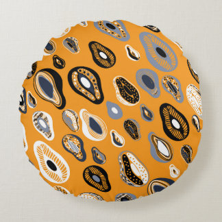 Avocado Liefde: Biologische  Stijl Rond Kussen