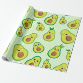 Avocado Liefde Cadeaupapier (Uitgerold)