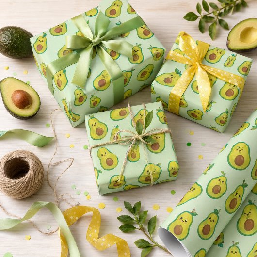 Avocado Liefde Cadeaupapier