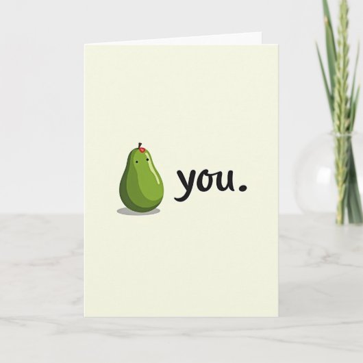 Avocado Liefde Kaart (Voorkant)