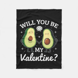 Avocado Liefde Verliefde Valentijn Fleece Deken