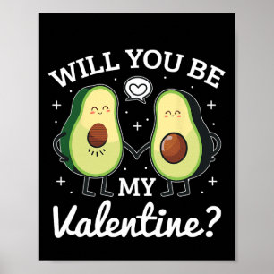 Avocado Liefde Verliefde Valentijn Poster