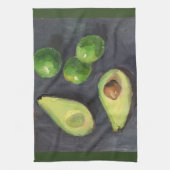 Avocado Lime Green Grey Art Theedoek (Verticaal)