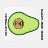 Avocado Logo Blanket Fleece Deken (Voorkant (Horizontaal))