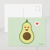 Avocado Love Briefkaart (Voorkant / Achterkant)
