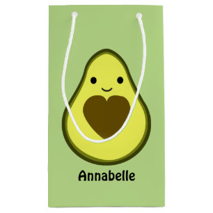 Avocado Love Cute Avocado met hartslag Klein Cadeauzakje