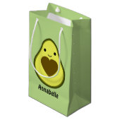 Avocado Love Cute Avocado met hartslag Klein Cadeauzakje (Voorkant Gekanteld)