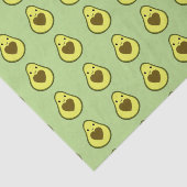 Avocado Love Cute Avocado met hartslag Tissuepapier (Detail)
