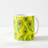Avocado Love Pattern - Tasty Avocado Lover Koffiemok (Voorkant rechts)