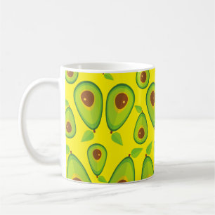 Avocado Love Pattern - Tasty Avocado Lover Koffiemok