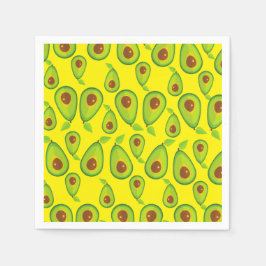 Avocado Love Pattern - Tasty Avocado Lover Servet
